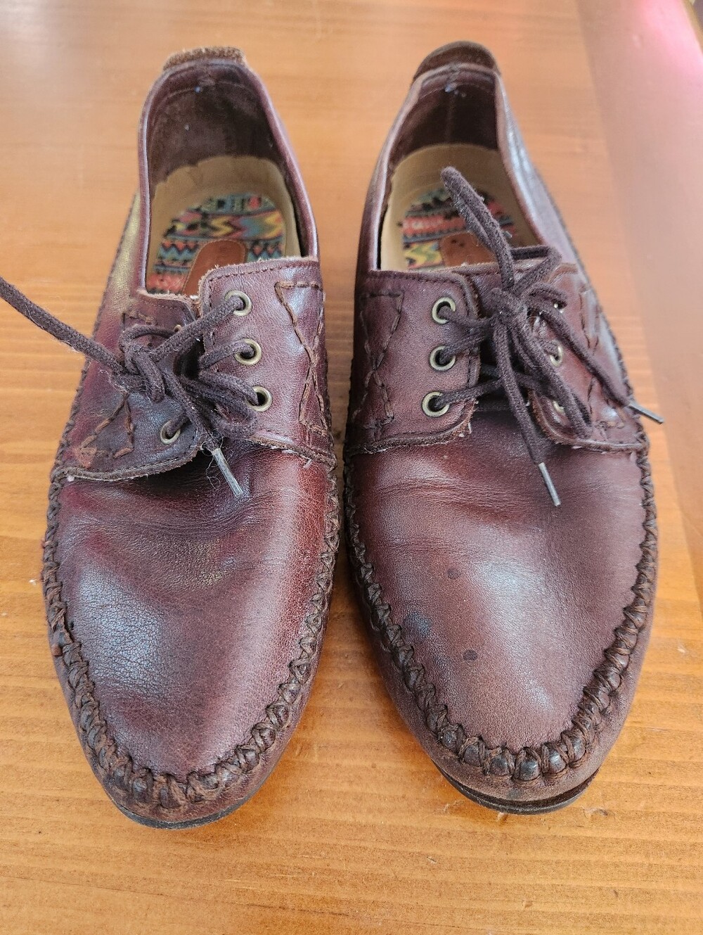 Womens Hush Puppies Lace Up Flats